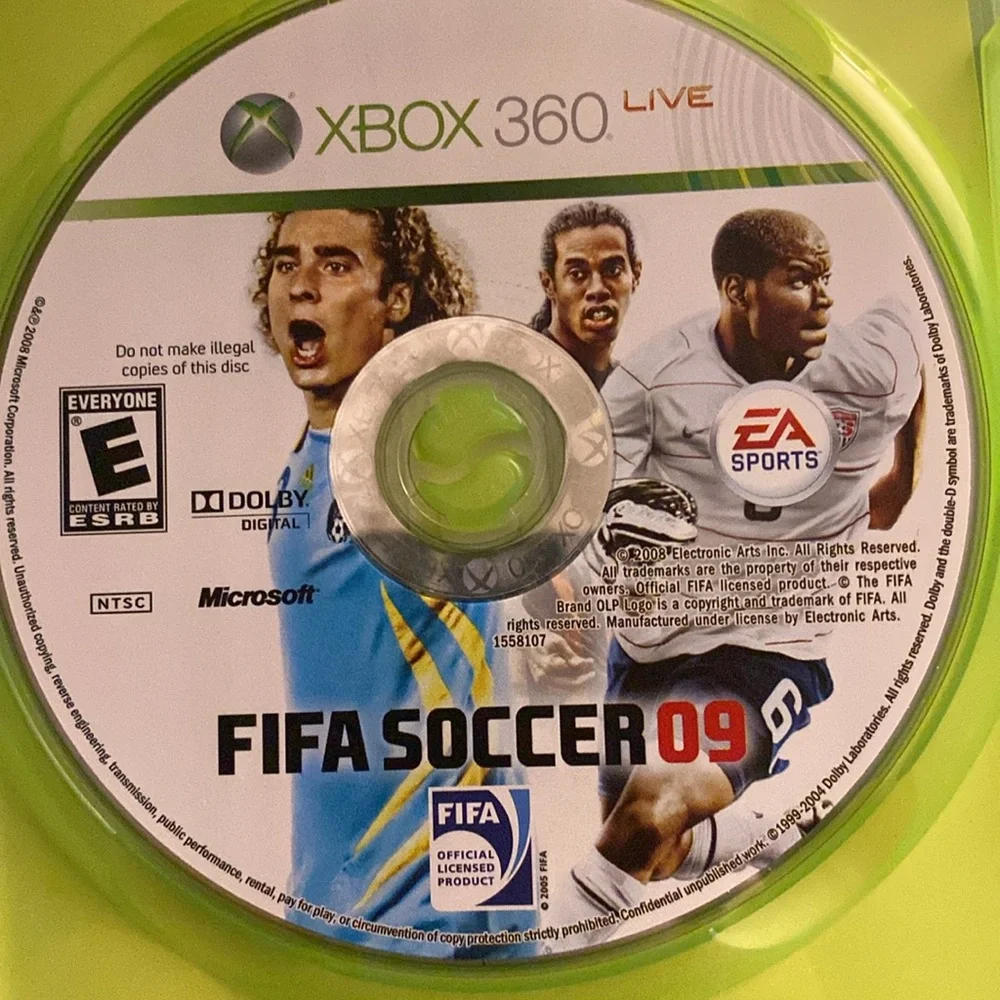 FIFA Soccer 2009 EA Sports Xbox 360 Video Game EUC
